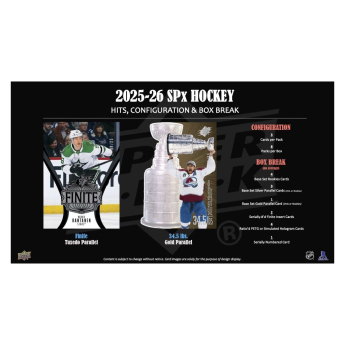NHL pudełka karty hokejowe NHL 2025-26 Upper Deck SPx Hockey Hobby Box