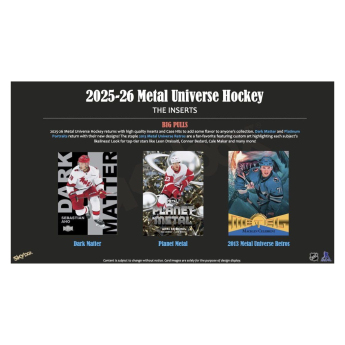 NHL pudełka karty hokejowe NHL 2025-26 Upper Deck Skybox Metal Universe Blaster Box