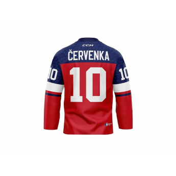 Reprezentacje hokejowe hokejowa koszulka meczowa Roman Červenka #10 CCM Fandres replica 2026 red