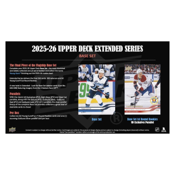 NHL pudełka karty hokejowe NHL 2025-26 Upper Deck Extended Series Hobby box