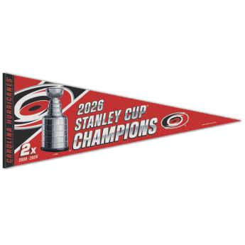 Carolina Hurricanes flaga NHL 2026 Stanley Cup Champions Locker Room On-Ice Premium