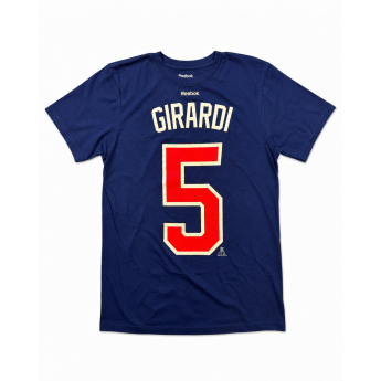 New York Rangers koszulka męska Dan Girardi #5 NHL Stack Logo Name & Number