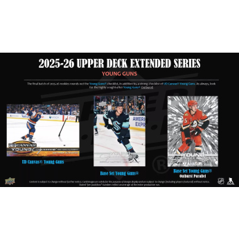 NHL pudełka karty hokejowe NHL 2025-26 Upper Deck Extended Series Hockey Blaster Box