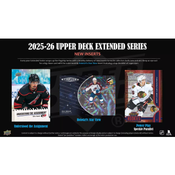 NHL pudełka karty hokejowe NHL 2025-26 Upper Deck Extended Series Hockey Blaster Box