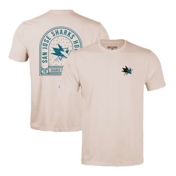 San Jose Sharks koszulka męska NHL Levelwear Richmond Stained Glass T-Shirt - Khaki
