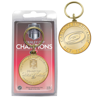 Carolina Hurricanes brelok do kluczy NHL 2026 Stanley Cup Champions Bronze Coin Key Chain