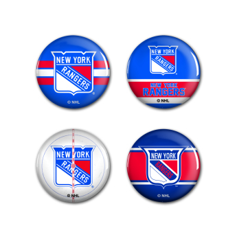 New York Rangers przypinka Button 4 Pack