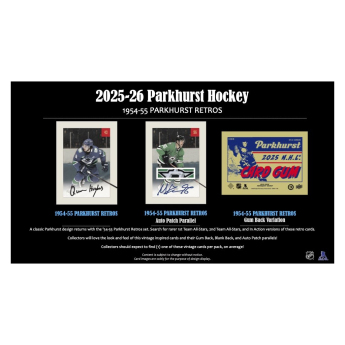NHL produkty karty hokejowe NHL 2025-26 Upper Deck Parkhurst Hockey Hobby box