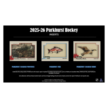 NHL produkty karty hokejowe NHL 2025-26 Upper Deck Parkhurst Hockey Hobby box