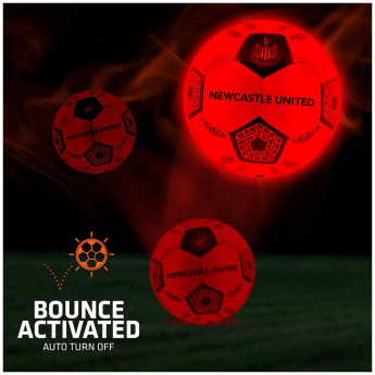 Newcastle United piłka LED Glow Football