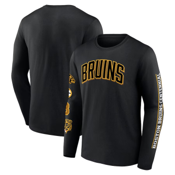 Boston Bruins męska koszulka z długim rękawem Centennial black