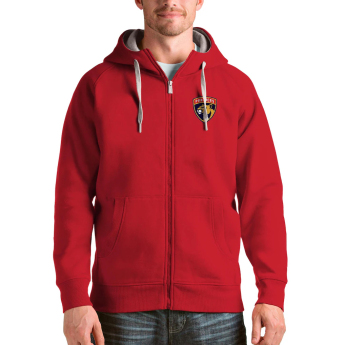 Florida Panthers męska bluza z kapturem Antigua Logo Victory Full-Zip red