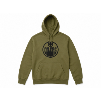 Edmonton Oilers męska bluza z kapturem NHL Military green