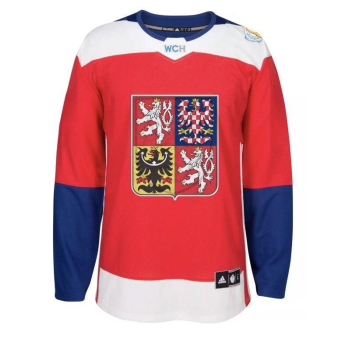Reprezentacje hokejowe hokejowa koszulka meczowa Czech republic Adidas World Cup 2016 Authentic Jersey red