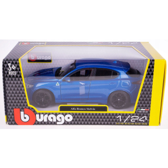 Samochody i motocykle model 1/24 Alfa Romeo Stelvio Q4 Quadrifoglio blue