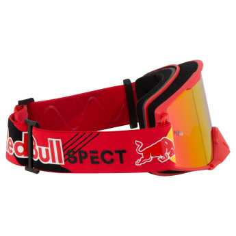 Red Bull Racing gogle motocrossowe STRIVE S red with red lenses