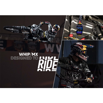 Red Bull Racing gogle motocrossowe WHIP, white with clear glass