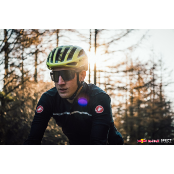 Red Bull Racing okulary przeciwsłoneczne DASH Matte Gray with Green-Gold Glass