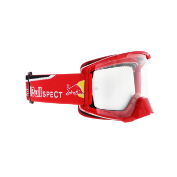 Red Bull Racing gogle motocrossowe STRIVE red with clear glass