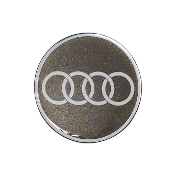 Audi F1 naklejka 3D logo silver