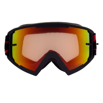 Red Bull Racing gogle motocrossowe WHIP, black with red and yellow lenses