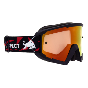 Red Bull Racing gogle motocrossowe WHIP, black with red and yellow lenses