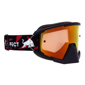 Red Bull Racing gogle motocrossowe WHIP, black with red and yellow lenses