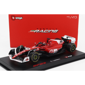 Model Scuderia Ferrari SF-23 BBurago #16 Leclerc Las Vegas 2023 1:43 Signature
