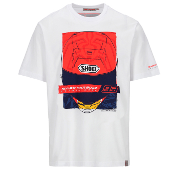 Marc Marquez koszulka męska Season Helmet white 2026