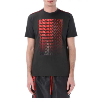 Ducati Corse koszulka męska inscriptions dark gray 2026
