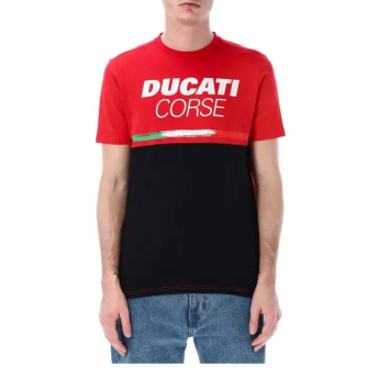 Ducati Corse koszulka męska tricolor 2026