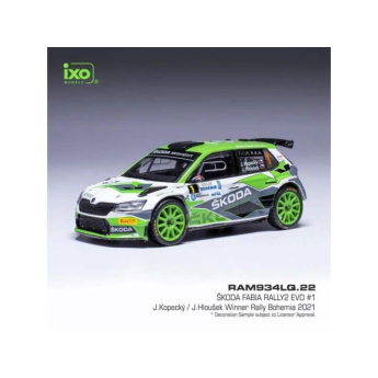 Samochody i motocykle model 1/43 Škoda Fabia Rally2 EVO - Rally Bohemia 2021 #1 Kopecky