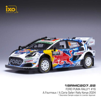 Samochody i motocykle model 1/18 IXO Ford Puma Rally 1, WRC, Safari Rallye Kenia, 2024, #16,