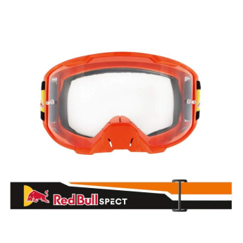 Red Bull Racing gogle motocrossowe STRIVE orange with clear glass