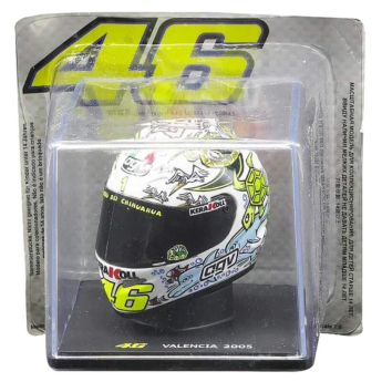 Samochody i motocykle model kasku 1:5 Moto GP Valentino Rossi Valencia 2005