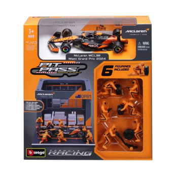 Samochody i motocykle model 1/43 McLaren F1 Oscar Piastri with a model of the box