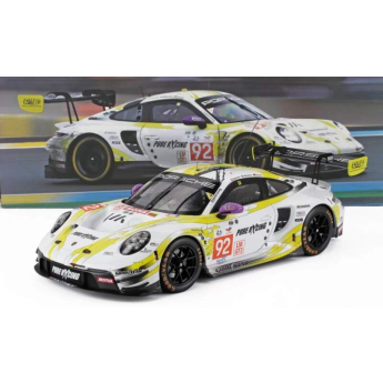 Samochody i motocykle model 1/18 Porsche 911 GT3 R #92 Bachler/Malykhin/Sturm 24H Le Mans 2024