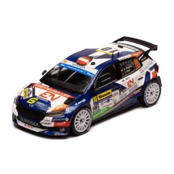Samochody i motocykle model 1/43 Škoda Fabia Rally2 - Barum Rally 2024 #10 S.Wagner - J.Hain