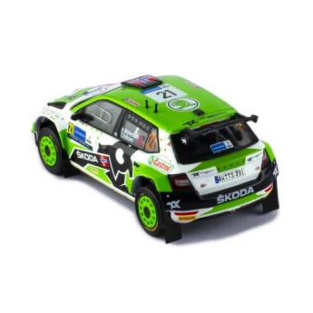 Samochody i motocykle model 1/43 Fabia Rally2 EVO #21 A.Mikkelsen - T.Eriksen Rally Estonia 2022