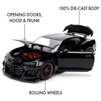 Samochody i motocykle model 1/24 Chevrolet Camaro 2024 ZL1 1LE Black - Fast & Furious