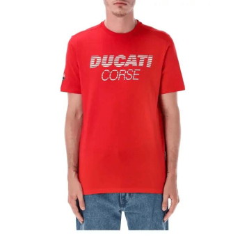 Ducati Corse koszulka męska inscription red 2026