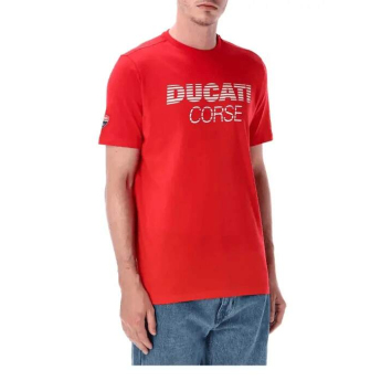 Ducati Corse koszulka męska inscription red 2026
