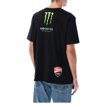Ducati Corse koszulka męska Monster Energy logo black 2026