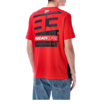 Marc Marquez koszulka męska small logo in the middle red 2026