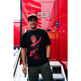Marc Marquez koszulka męska helmet black 2026