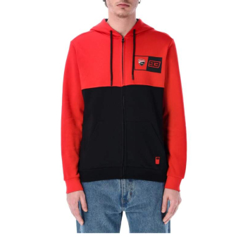Marc Marquez męska bluza z kapturem logo 93 black-red 2026