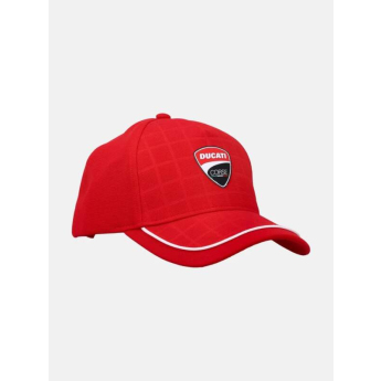 Ducati Corse czapka baseballówka Debossed Grid red 2026