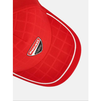 Ducati Corse czapka baseballówka Debossed Grid red 2026