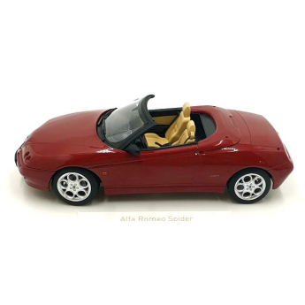Samochody i motocykle model 1/18 Alfa Romeo Spider 1999 red