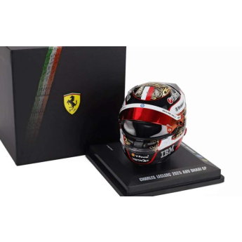 Samochody i motocykle model kasku 1:5 Charles Leclerc - SF Abu Dhabi 2025